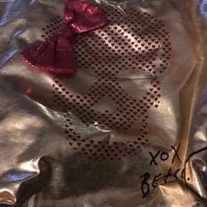 Large GUC Betsey Johnson Skull tote